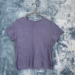 Carole Little Blue Casual Basic Blue Short Sleeve T-Shirt Womans Size XL